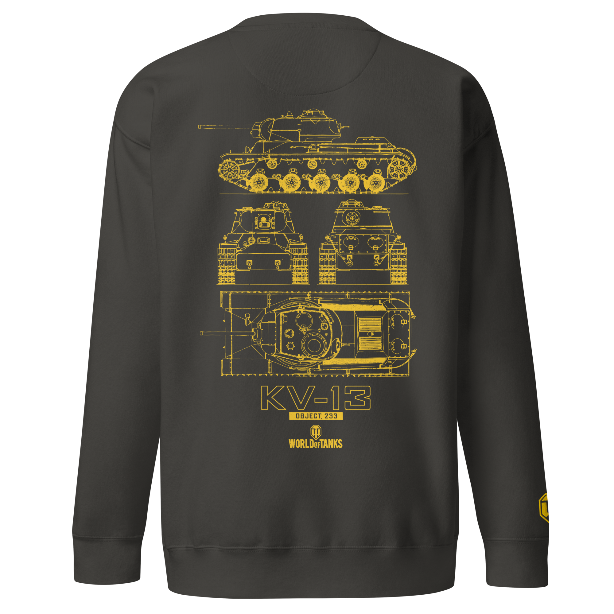 World of Tanks KV-13 Blueprint felpa girocollo