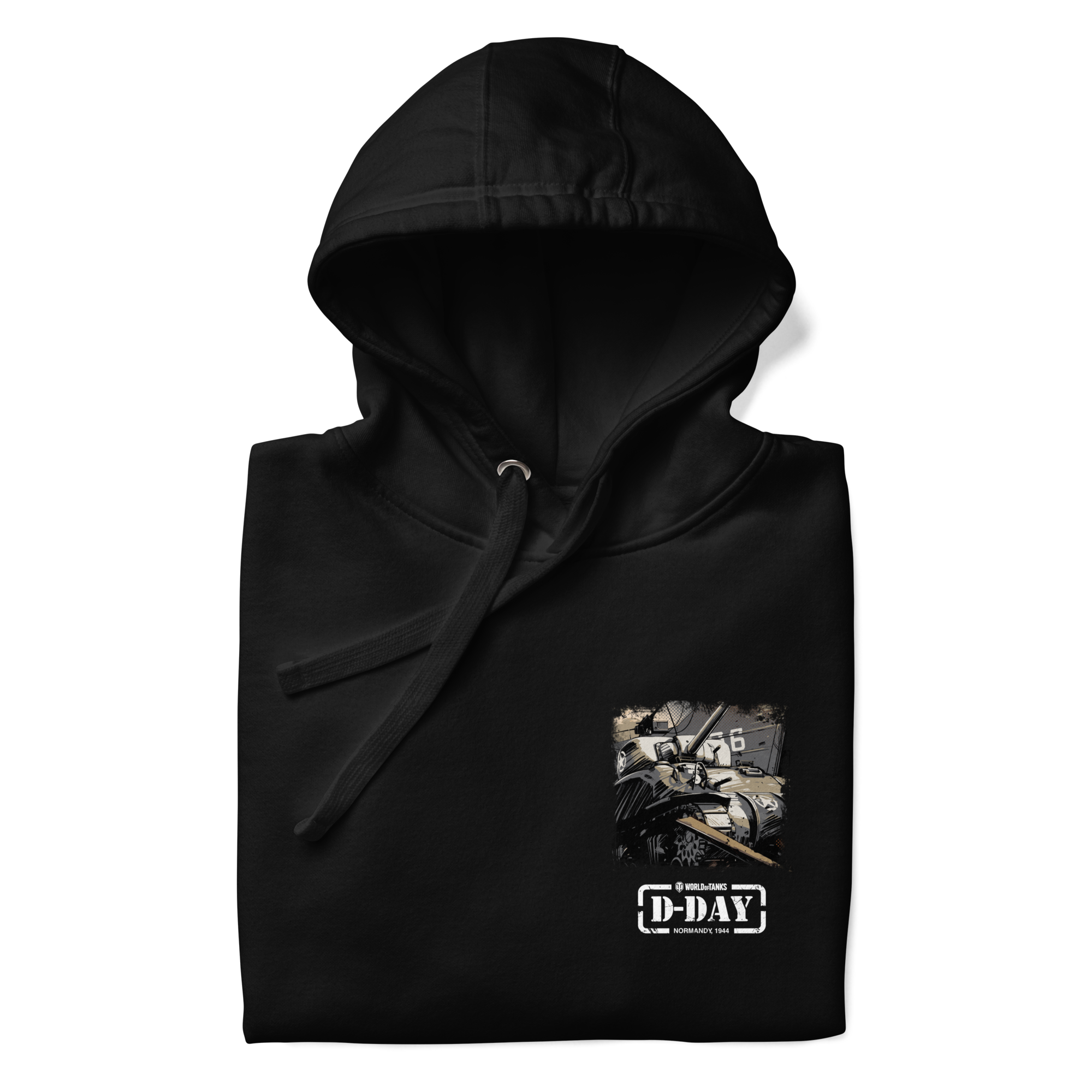 World of Tanks D-Day Fury Storm felpa cappuccio nera