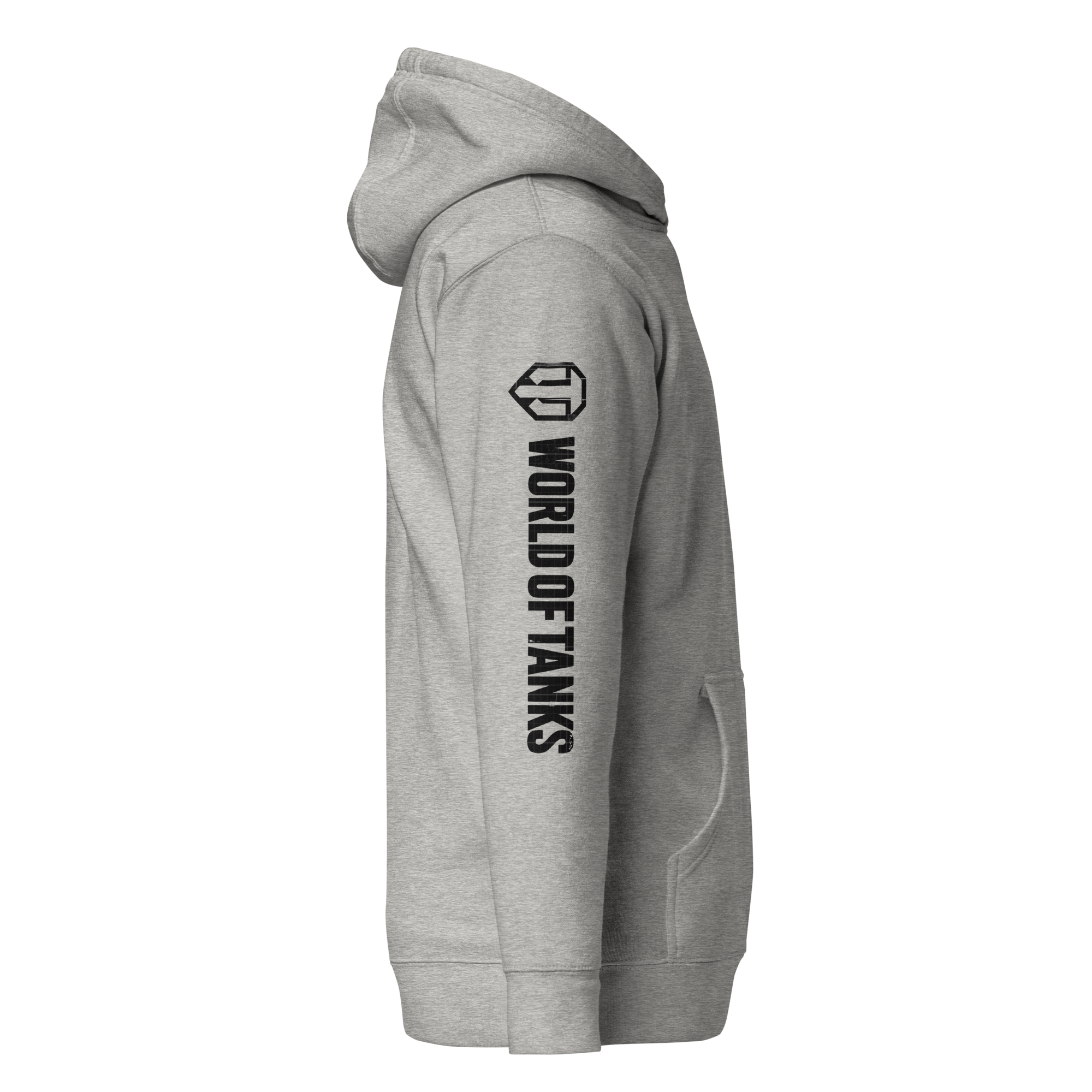 World of Tanks Grey Black felpa cappuccio grigia