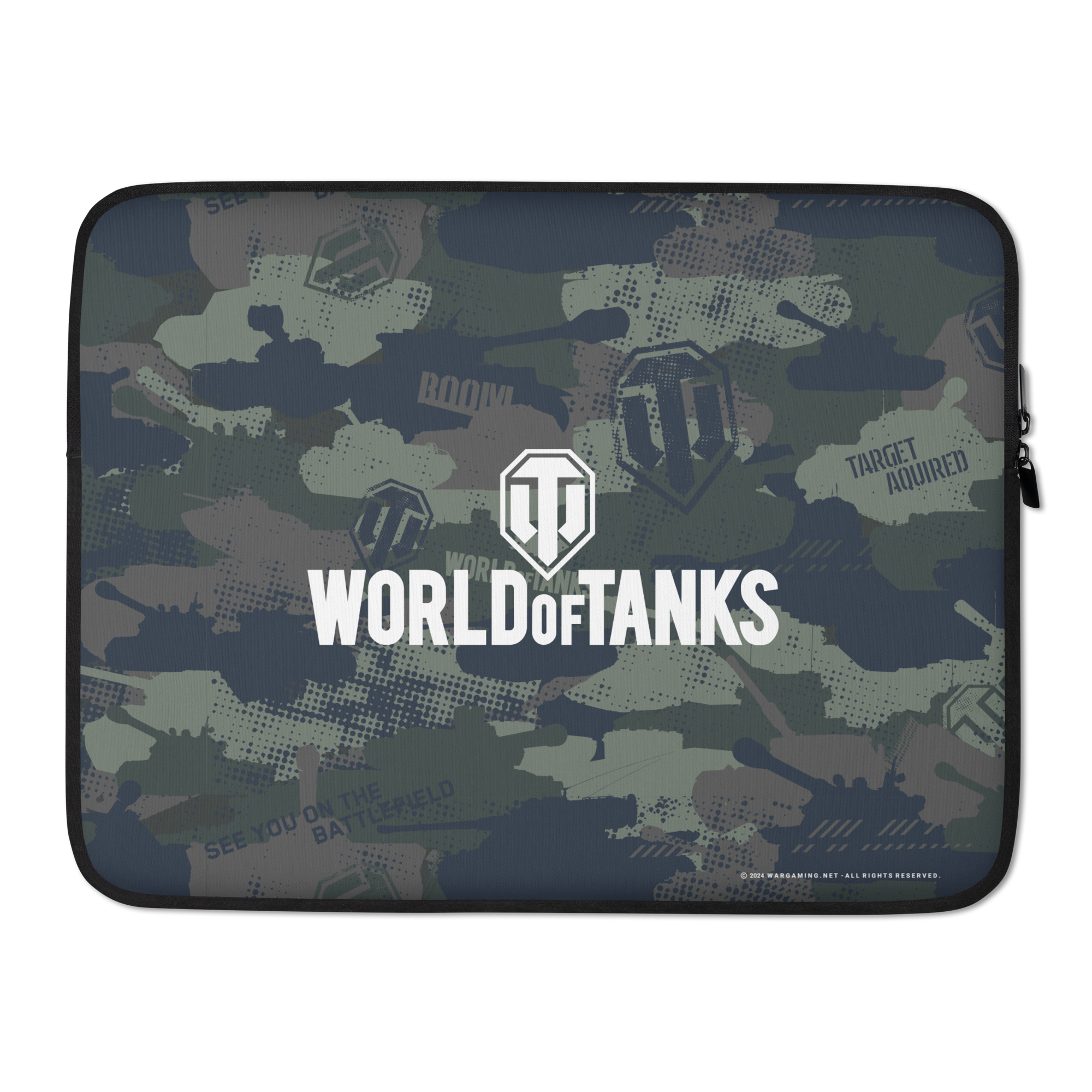 World of Tanks Camo custodia laptop 15" neoprene