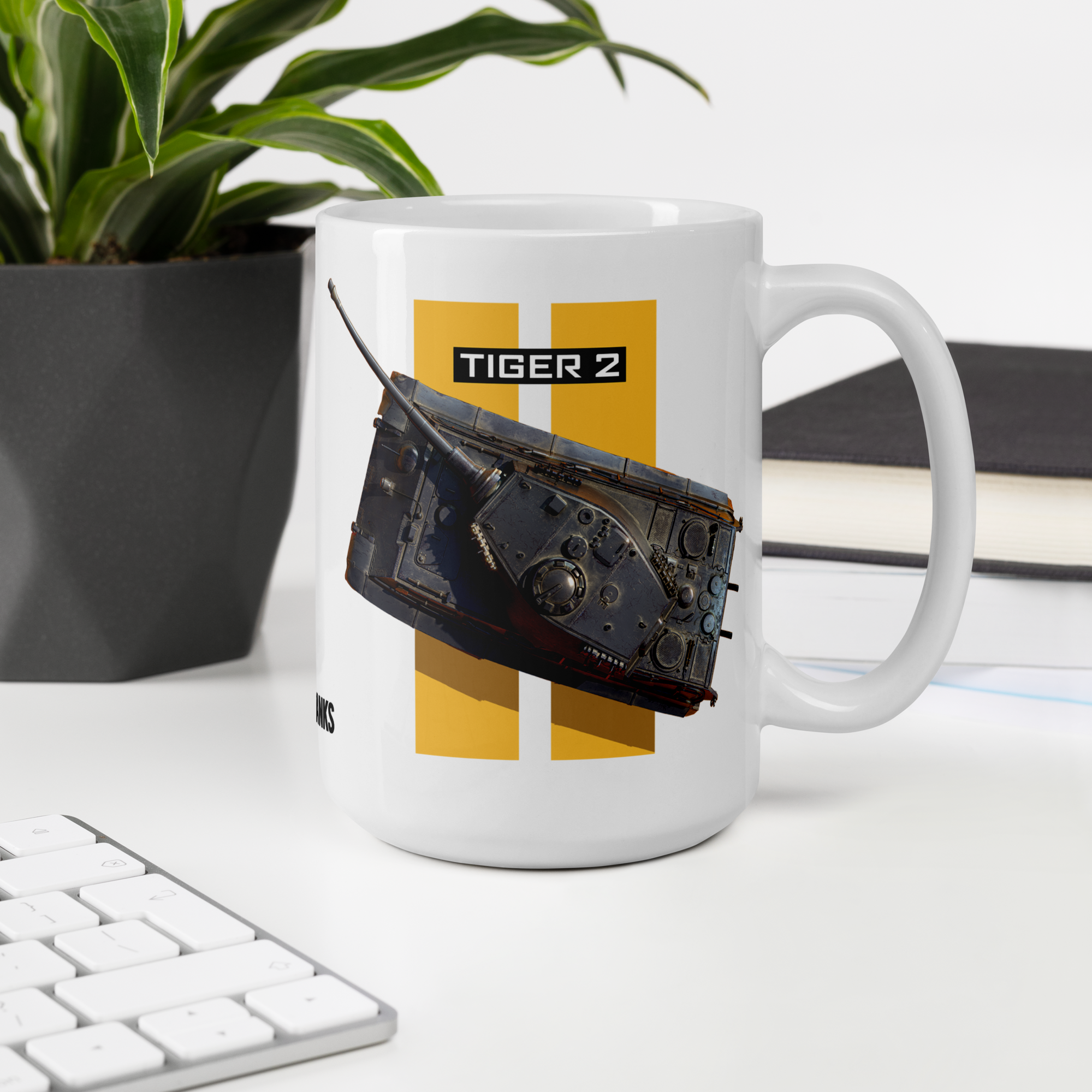 World of Tanks TankFest 2025 Tiger 2 tazza bianca ceramica