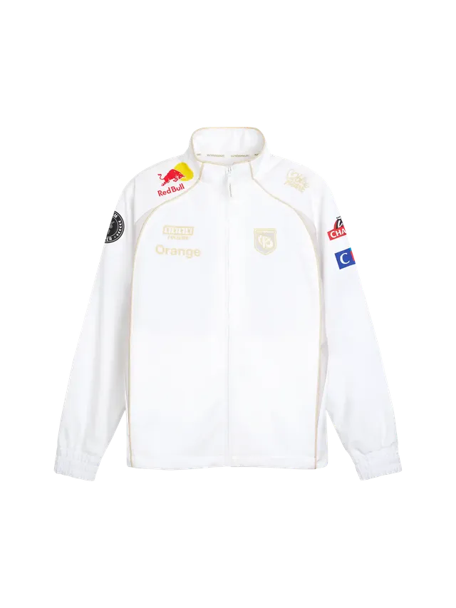 Karmine Corp Worlds Jacket 2026 giacca bianca loose