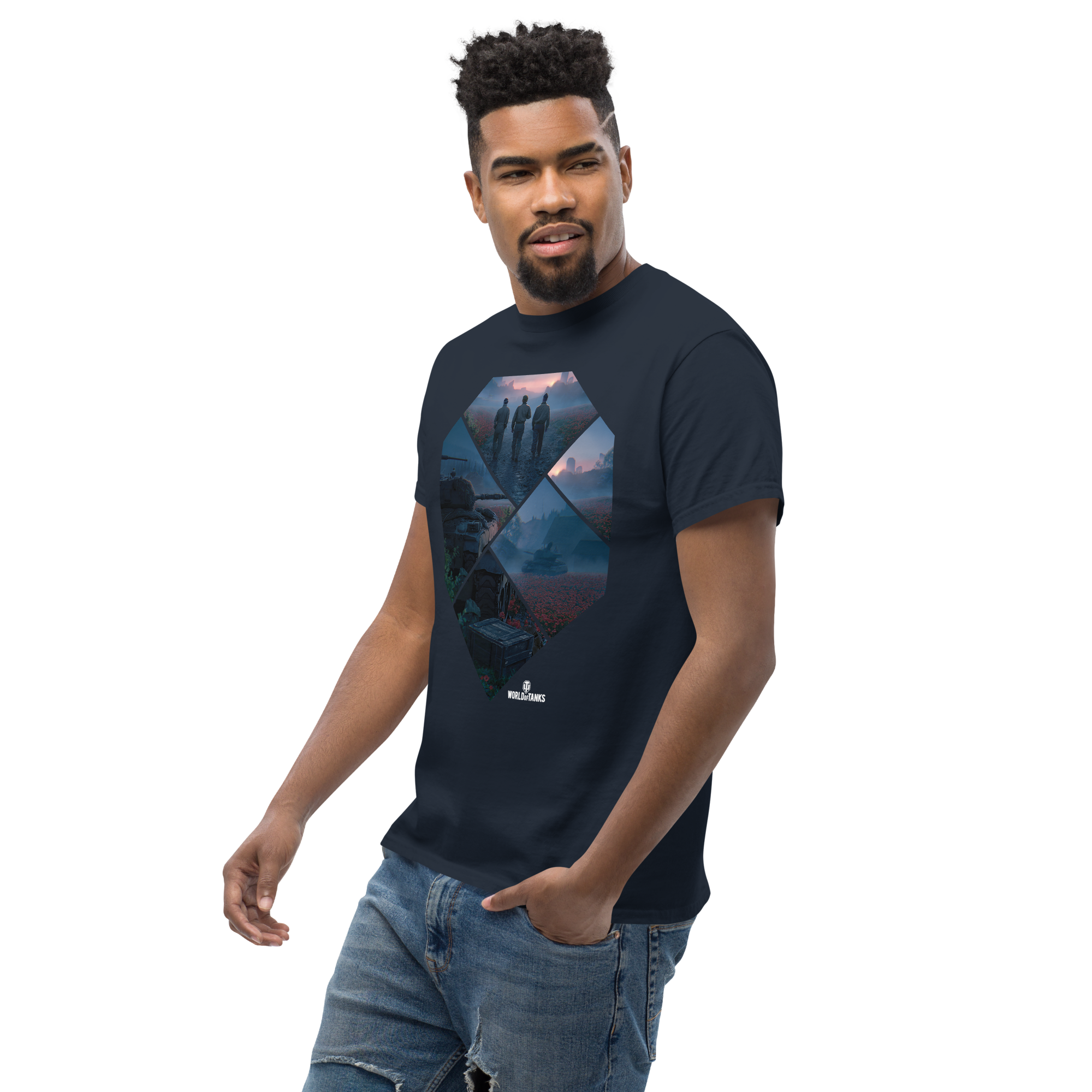 World of Tanks Victory Day maglietta navy cotone unisex