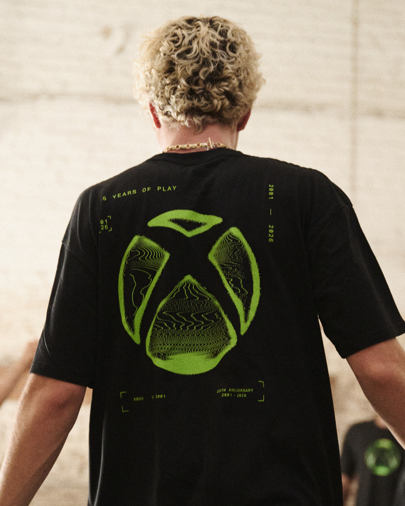 Xbox Gear 25 Years of Play Maglietta Nera Cotone