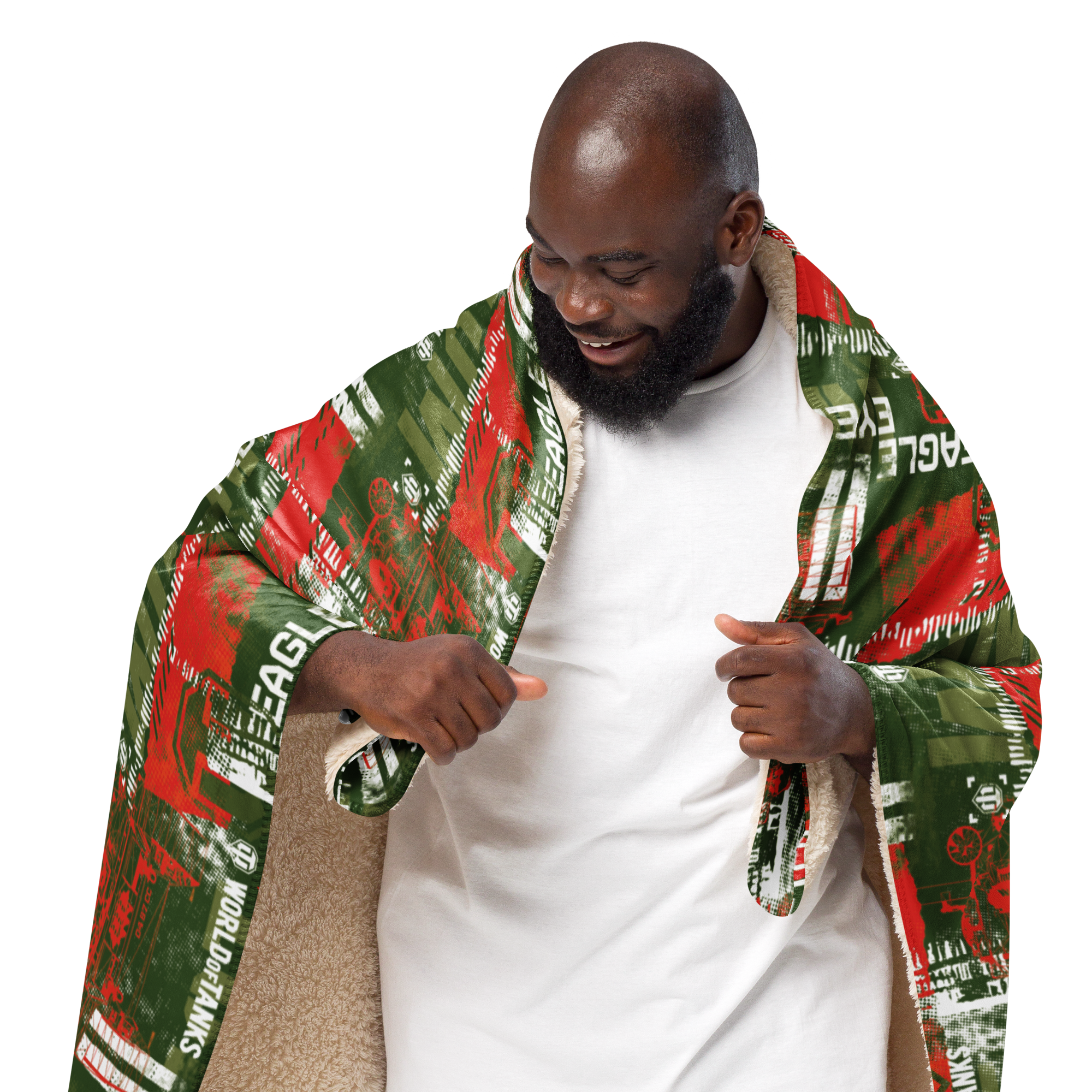 World of Tanks Eagle Eyed coperta sherpa pile divano