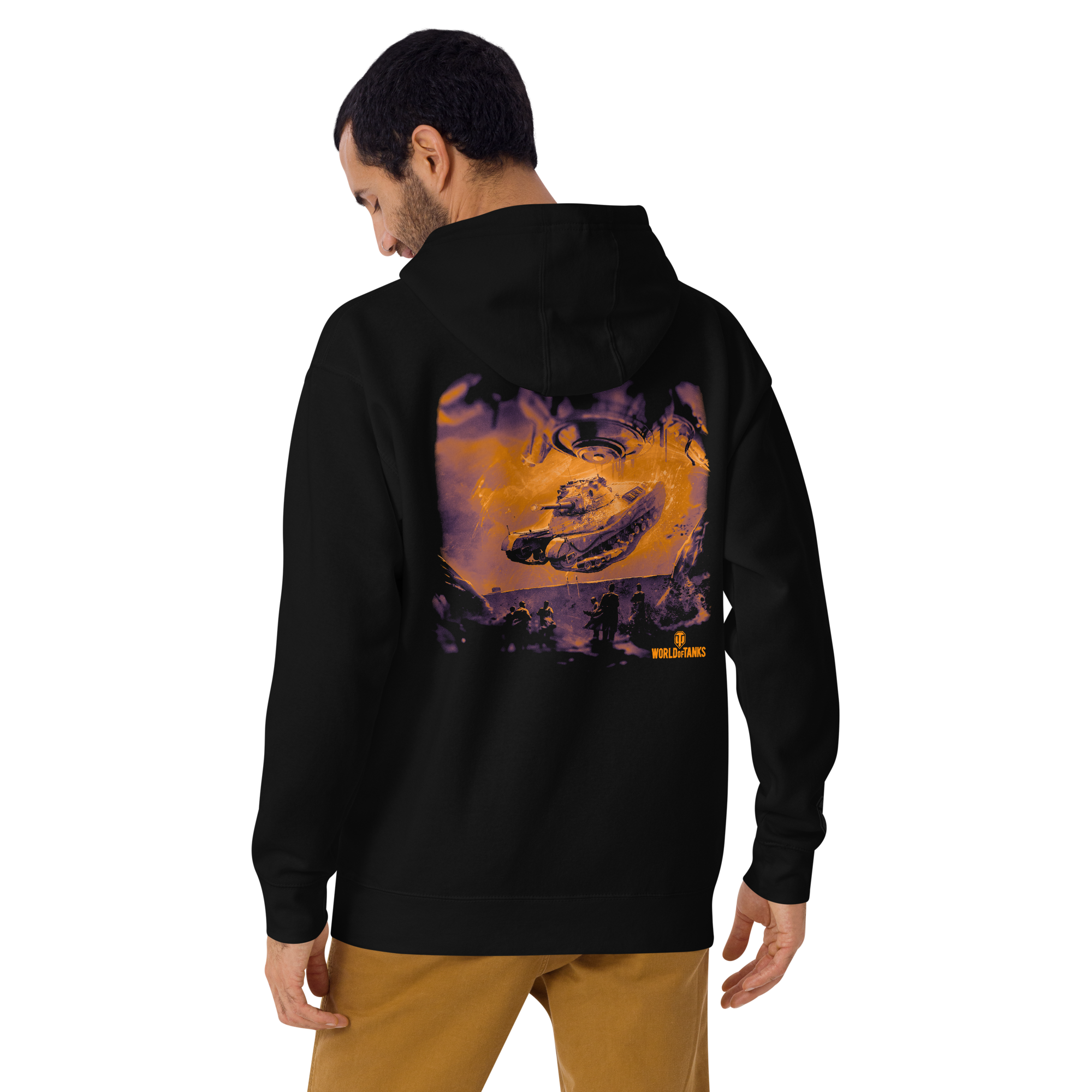 World of Tanks Halloween felpa cappuccio tasca cotone