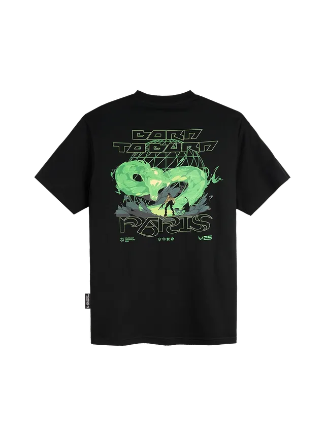 VCT Born to Burn t-shirt Paris cotone organico