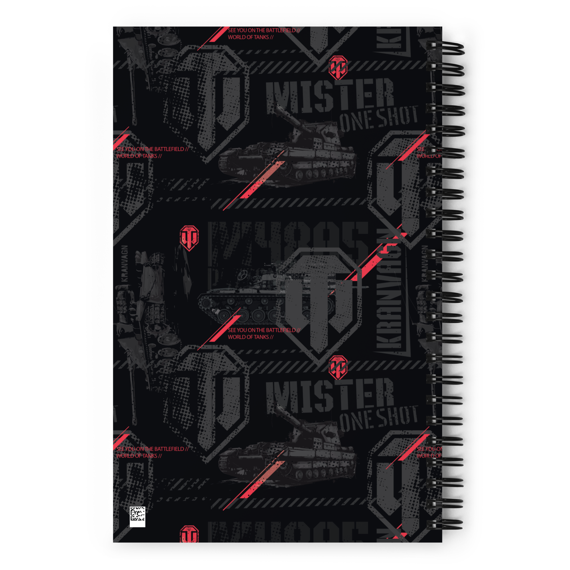 World of Tanks One Shot quaderno spiralato puntinato