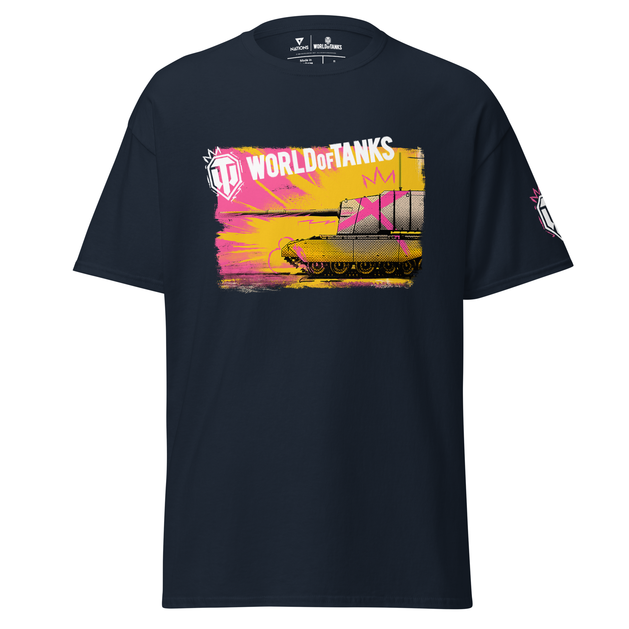 World of Tanks TankFest Tee t-shirt navy 100% cotone