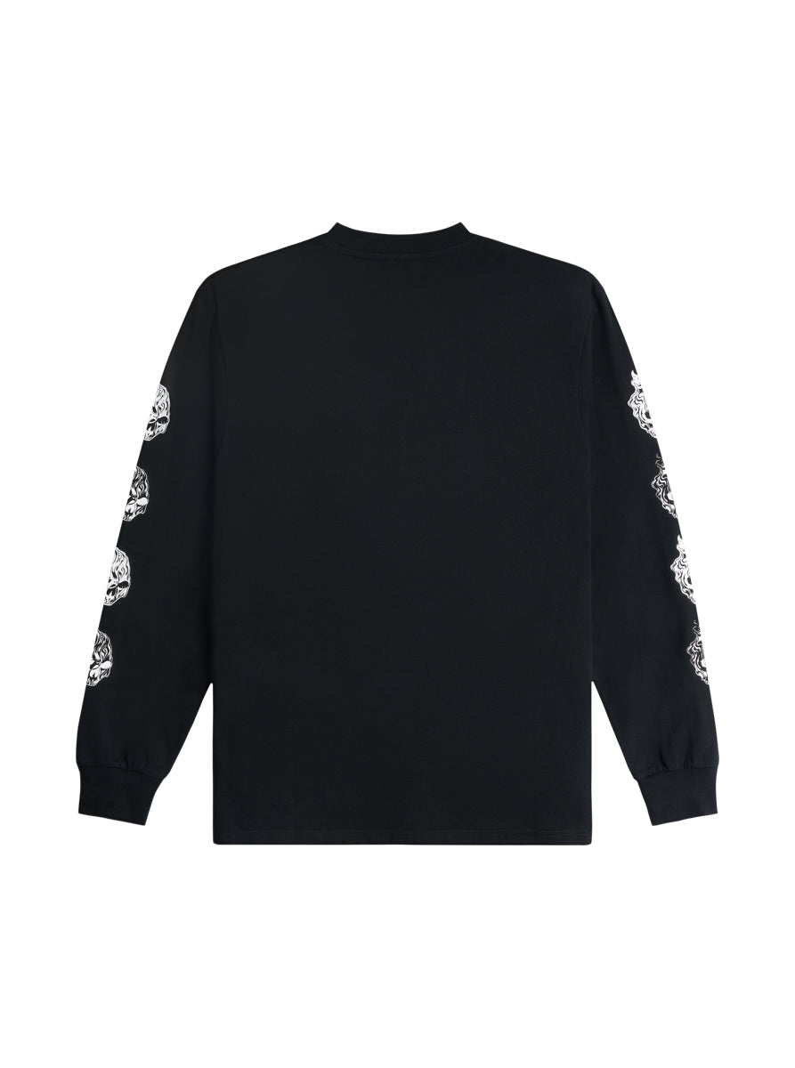 Call of Duty MWZ Smoking Skulls maglia manica lunga cotone