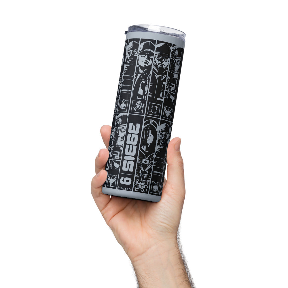 UBICollectibles Six Siege Operators borraccia termica acciaio 20 oz