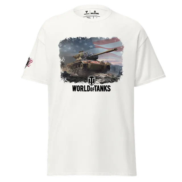 World of Tanks July 4th T78 T-Shirt Cotone Unisex