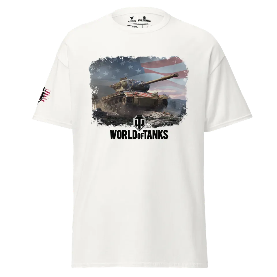 World of Tanks July 4th T78 T-Shirt Cotone Unisex