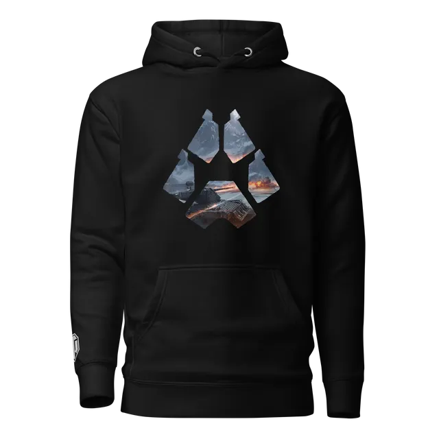 World of Tanks Steel Hunter Icon Hoodie felpa nera cappuccio