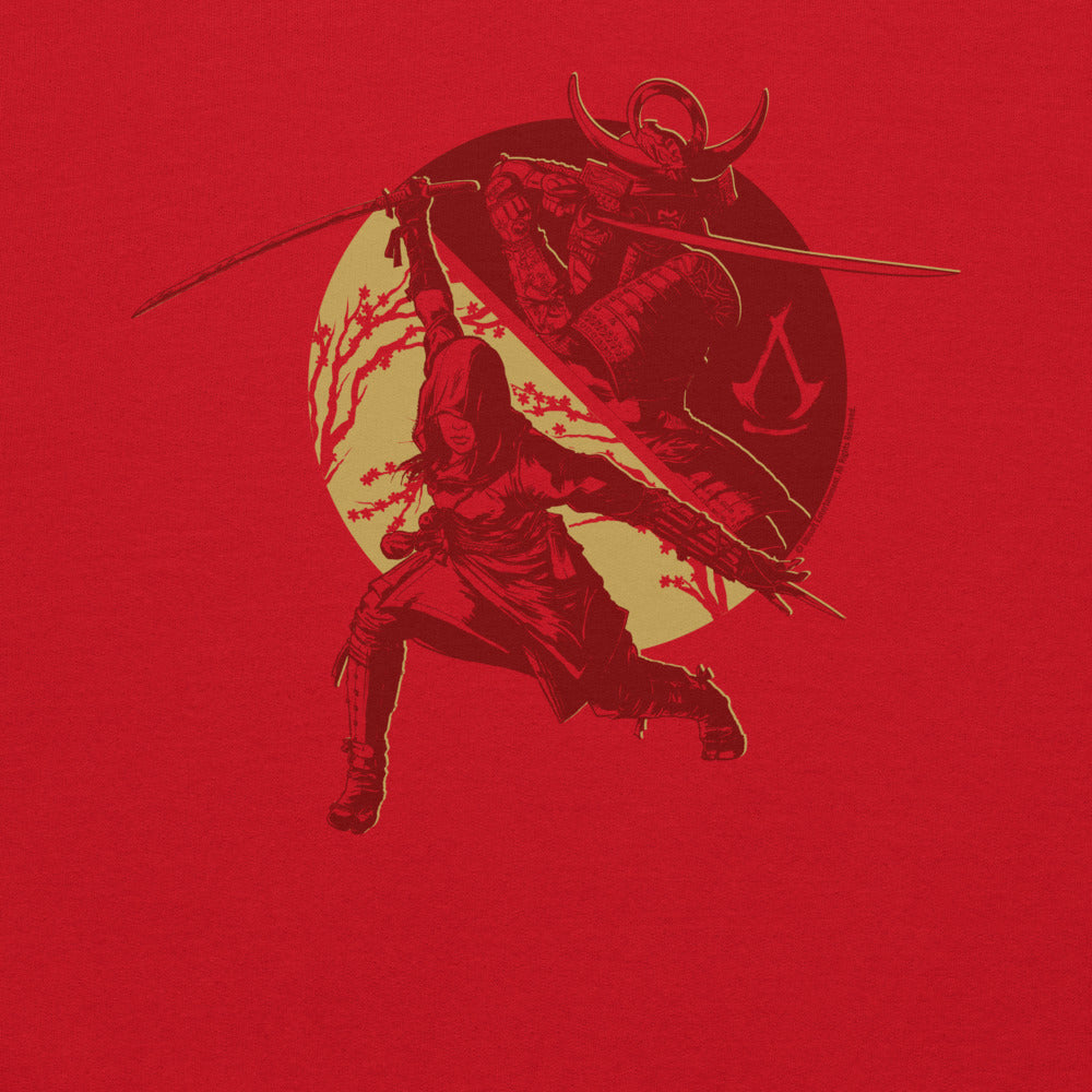 Ubisoft Assassin's Creed Shadows felpa girocollo rossa cotone