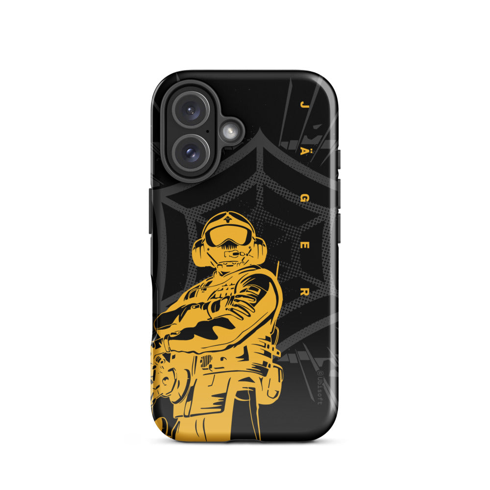 Rainbow Six Siege Jager cover iPhone 16 Pro doppia protezione