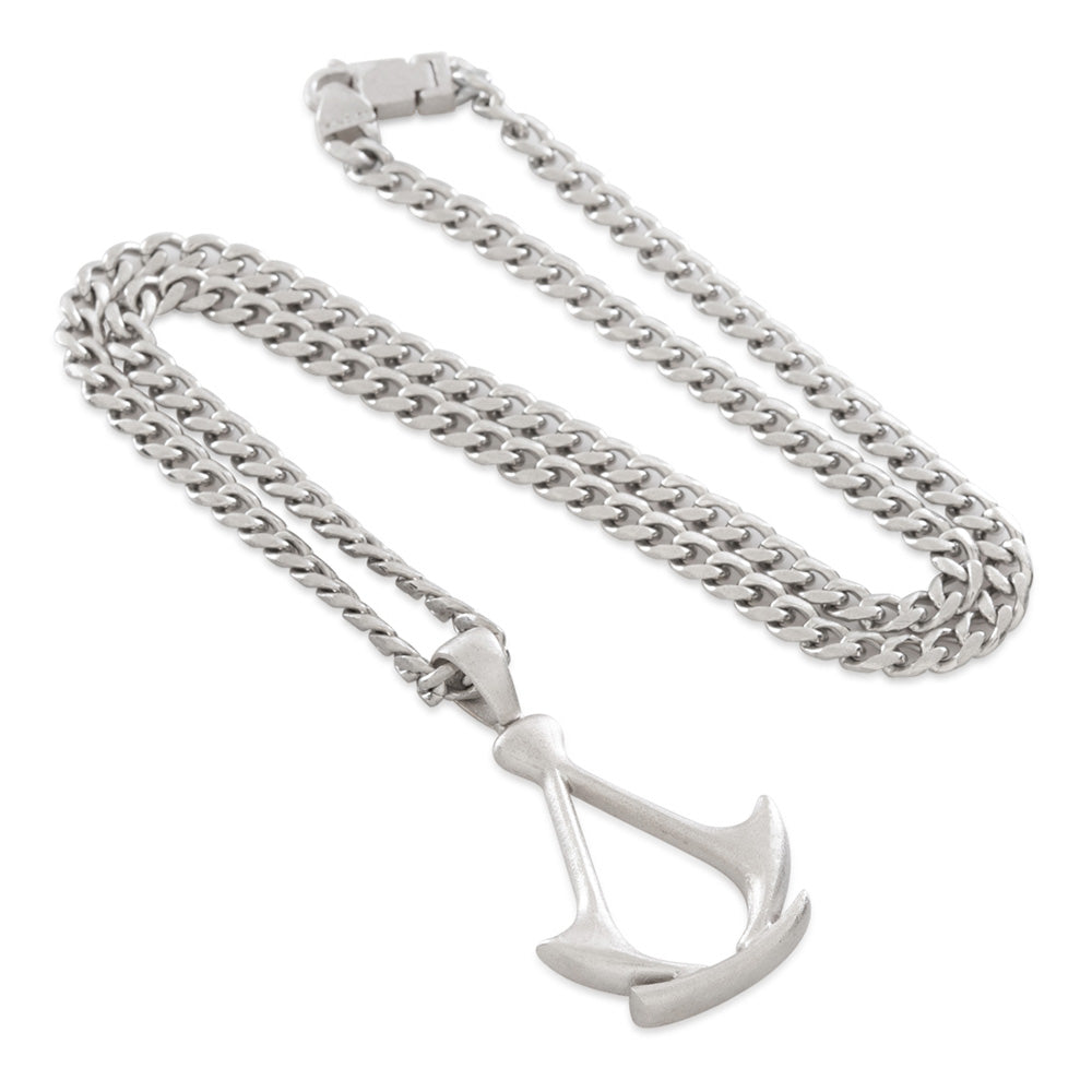 Ubisoft Assassin's Creed Shadows Crest collana metallo spazzolato