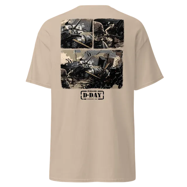 World of Tanks D-Day Fury Storm t-shirt beige cotone