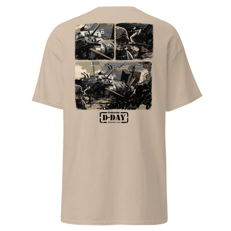 World of Tanks D-Day Fury Storm t-shirt beige cotone