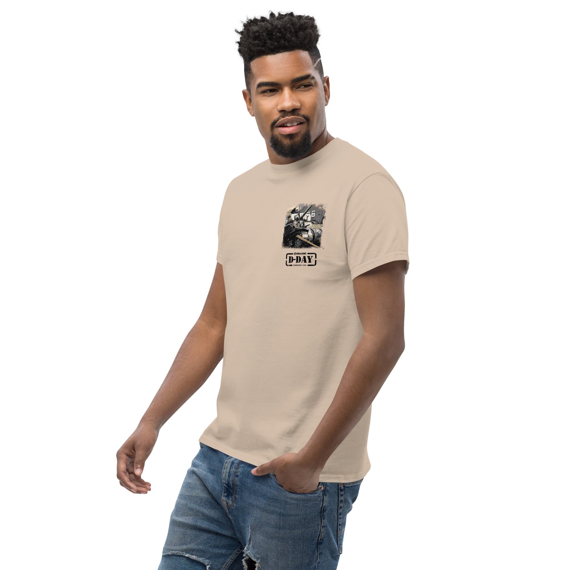 World of Tanks D-Day Fury Storm t-shirt beige cotone