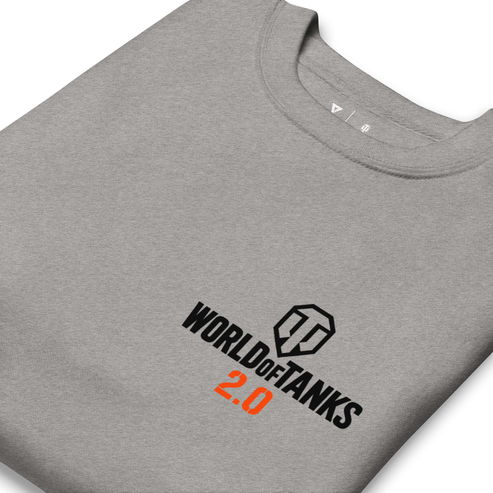 World of Tanks 2.0 felpa girocollo grigia cotone