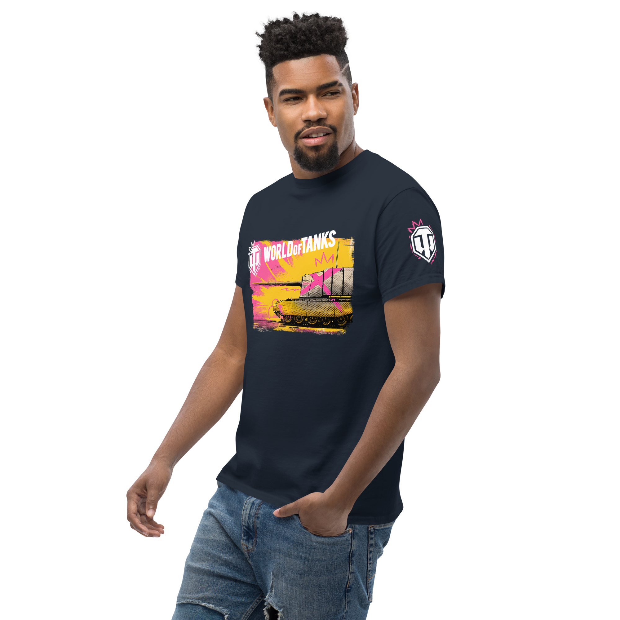 World of Tanks TankFest Tee t-shirt navy 100% cotone