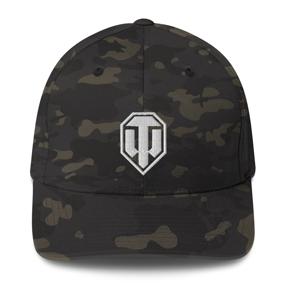 World of Tanks Logo FlexFit cappellino Black MultiCam