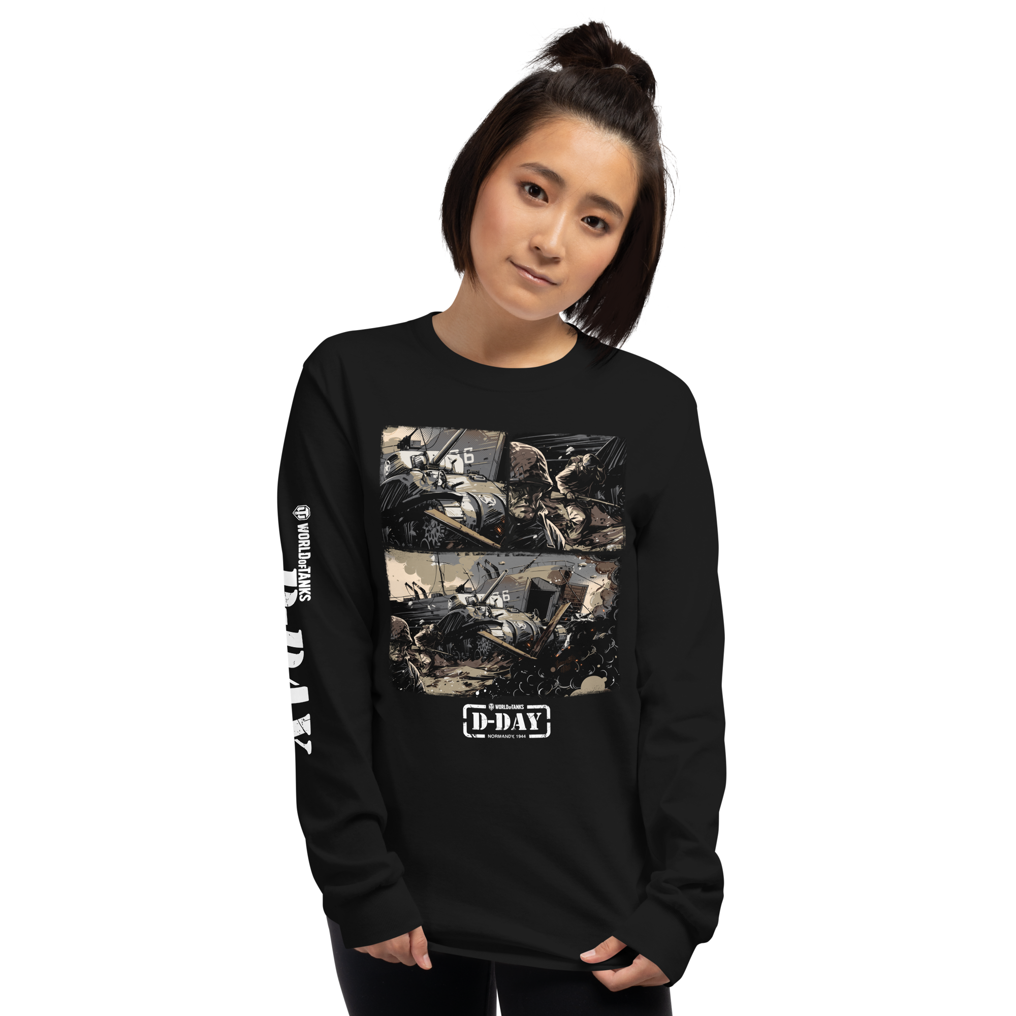 World of Tanks D-Day Fury Storm maglietta maniche lunghe cotone