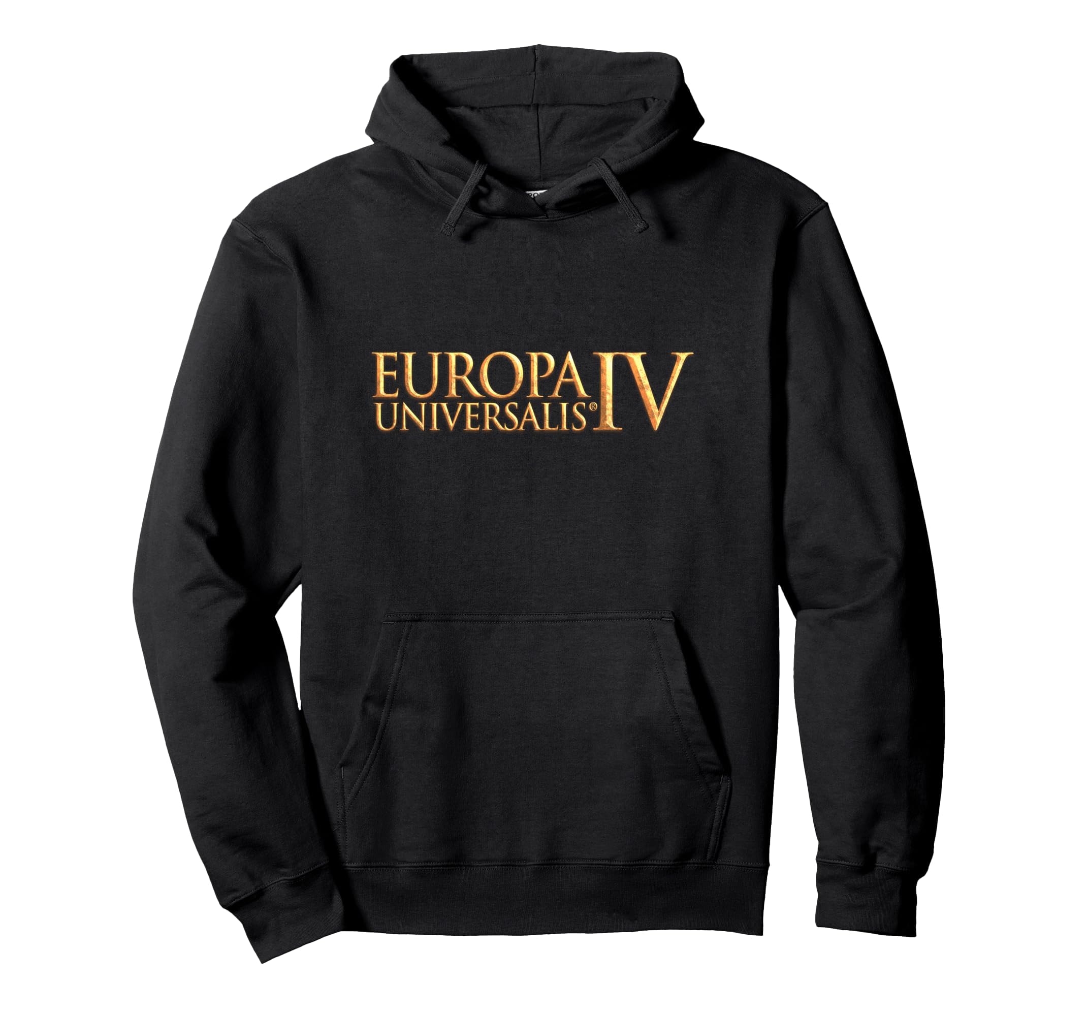Europa Universalis IV logo felpa con cappuccio grigio scuro