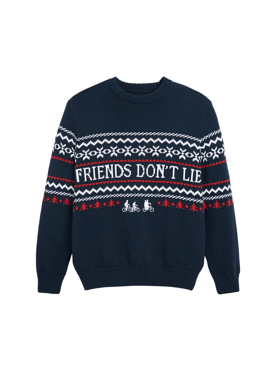 Fulllife Stranger Things Upside Down Christmas felpa cotone