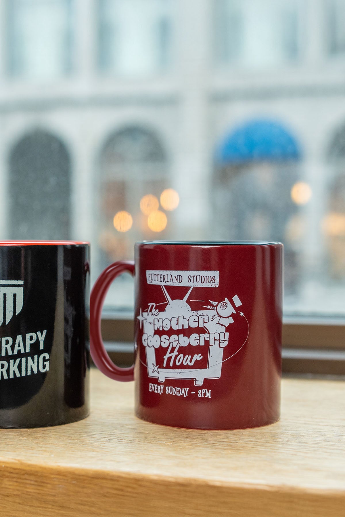 Red Barrels Mother Gooseberry tazza mug bordeaux ceramica