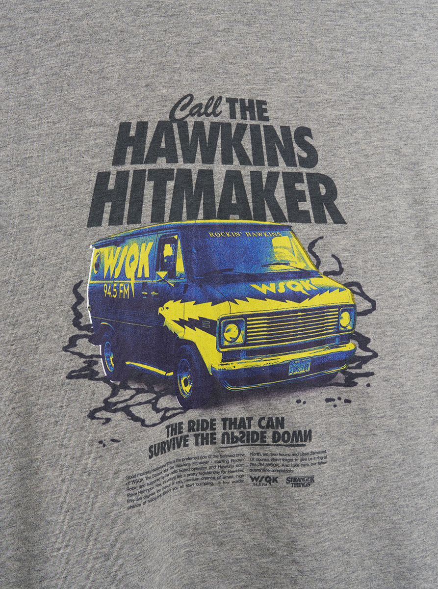 Fulllife WSQK Radio t-shirt Stranger Things cotone