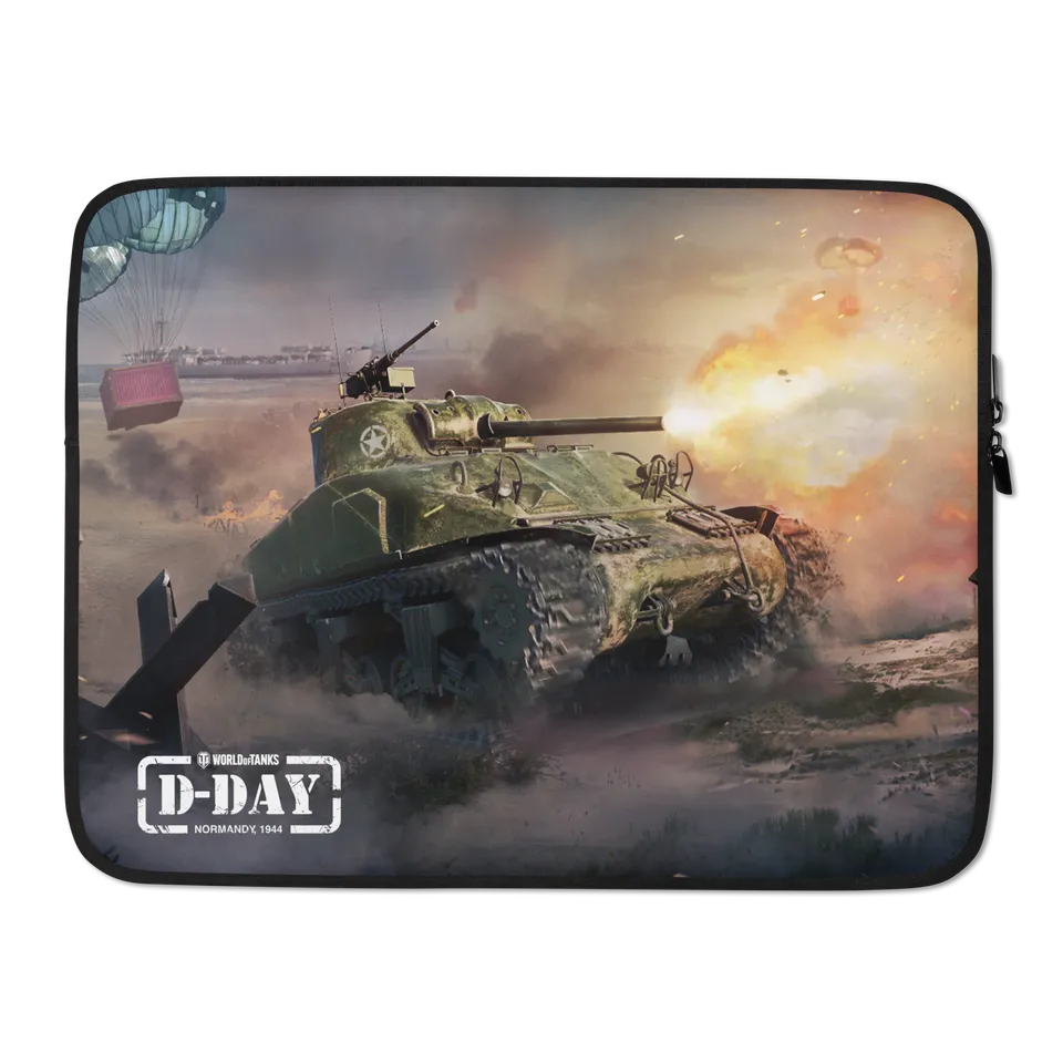 World of Tanks D-Day 2025 custodia laptop 13-15 pollici