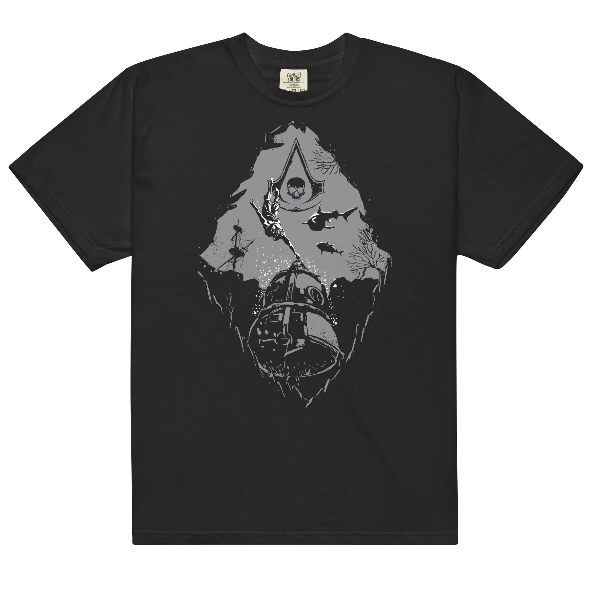 Ubisoft Assassin's Creed Black Flag Diving Bell maglietta cotone