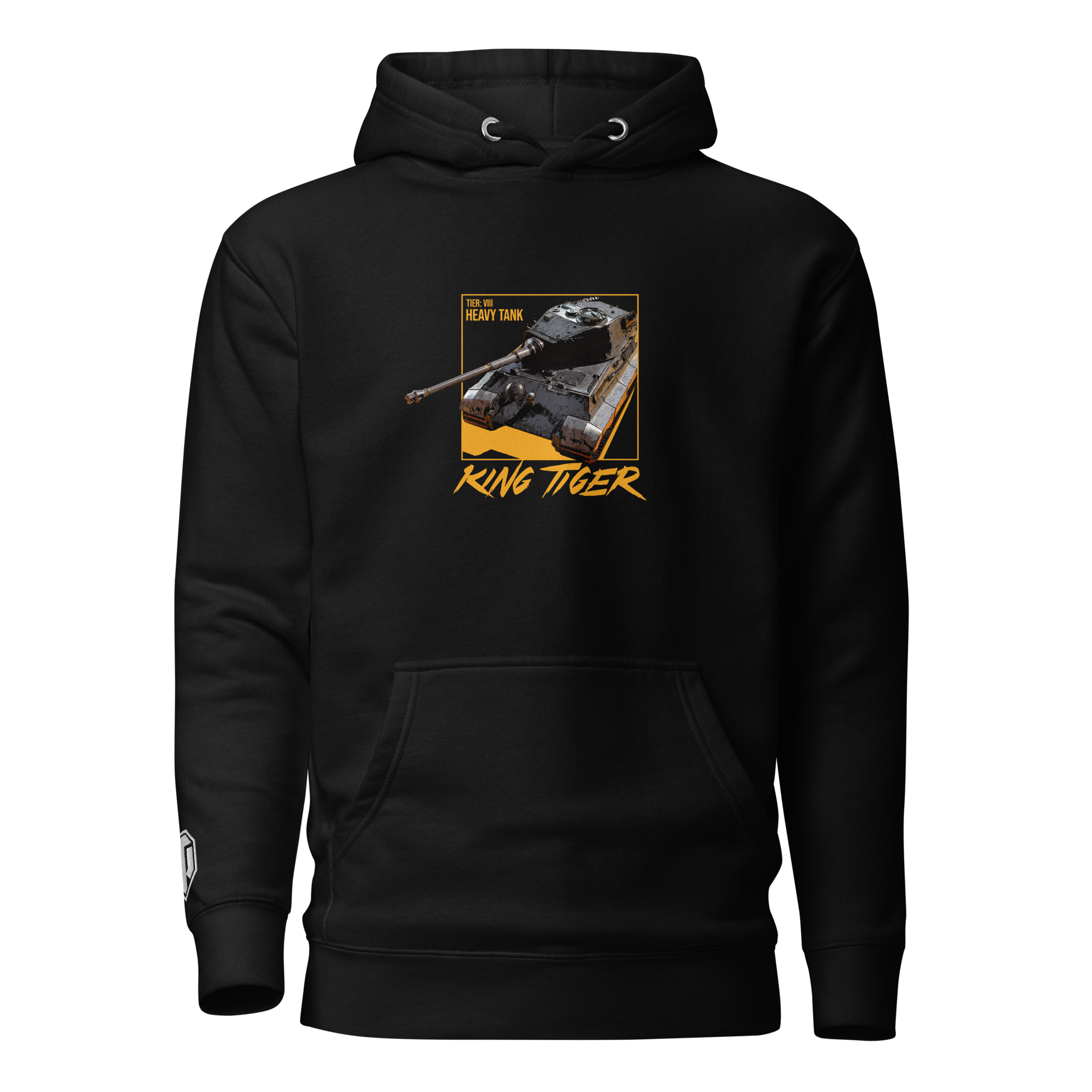 World of Tanks TankFest 2025 King Tiger felpa con cappuccio nera cotone