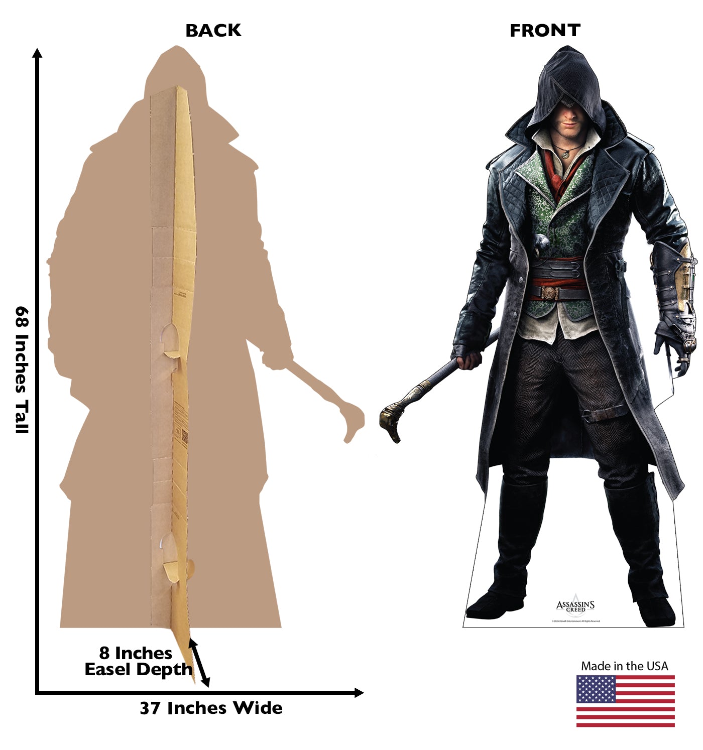 UBICollectibles Assassin's Creed Syndicate Jacob Frye standee cartone