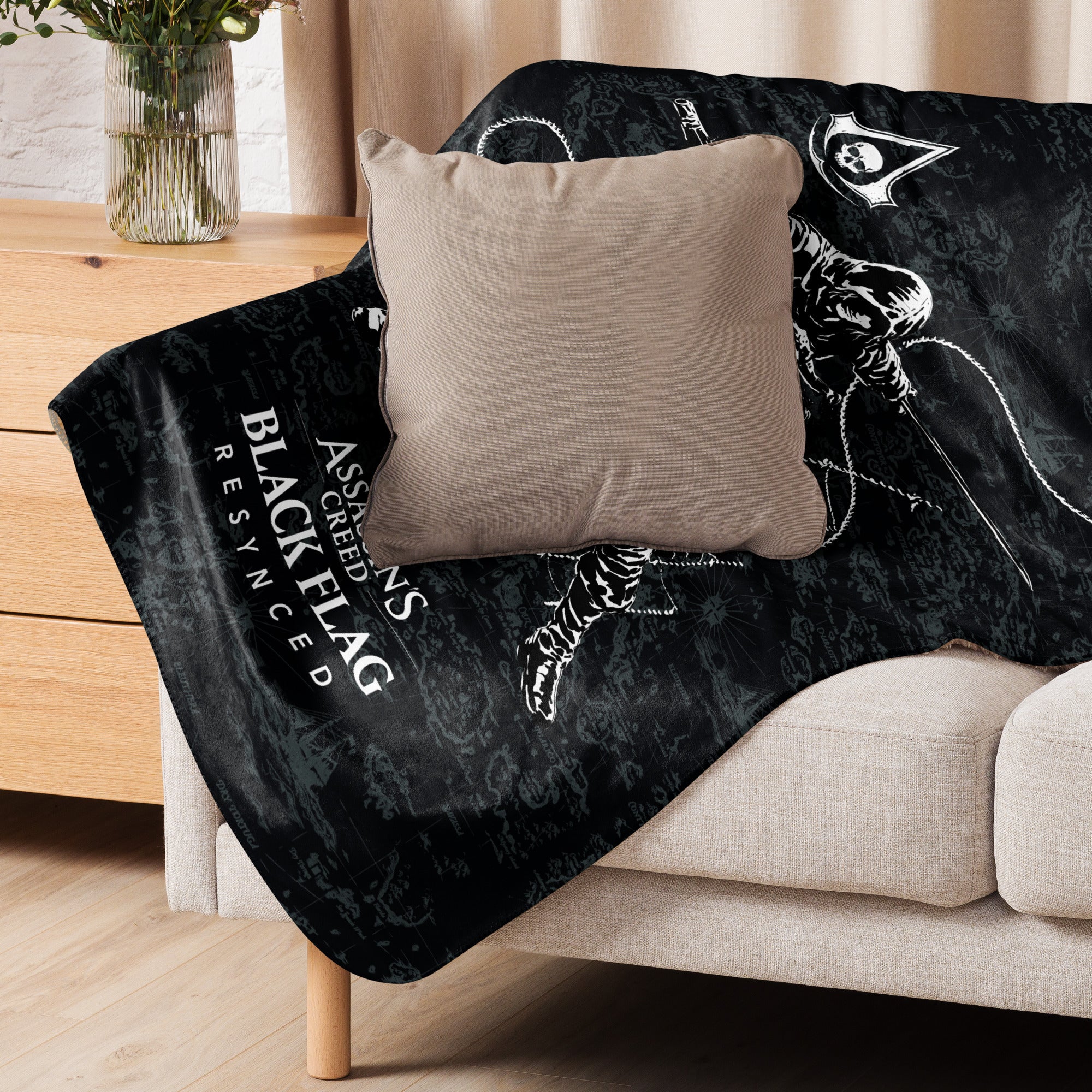 UBICollectibles Assassin's Creed Black Flag Resynced Edward Kenway coperta sherpa