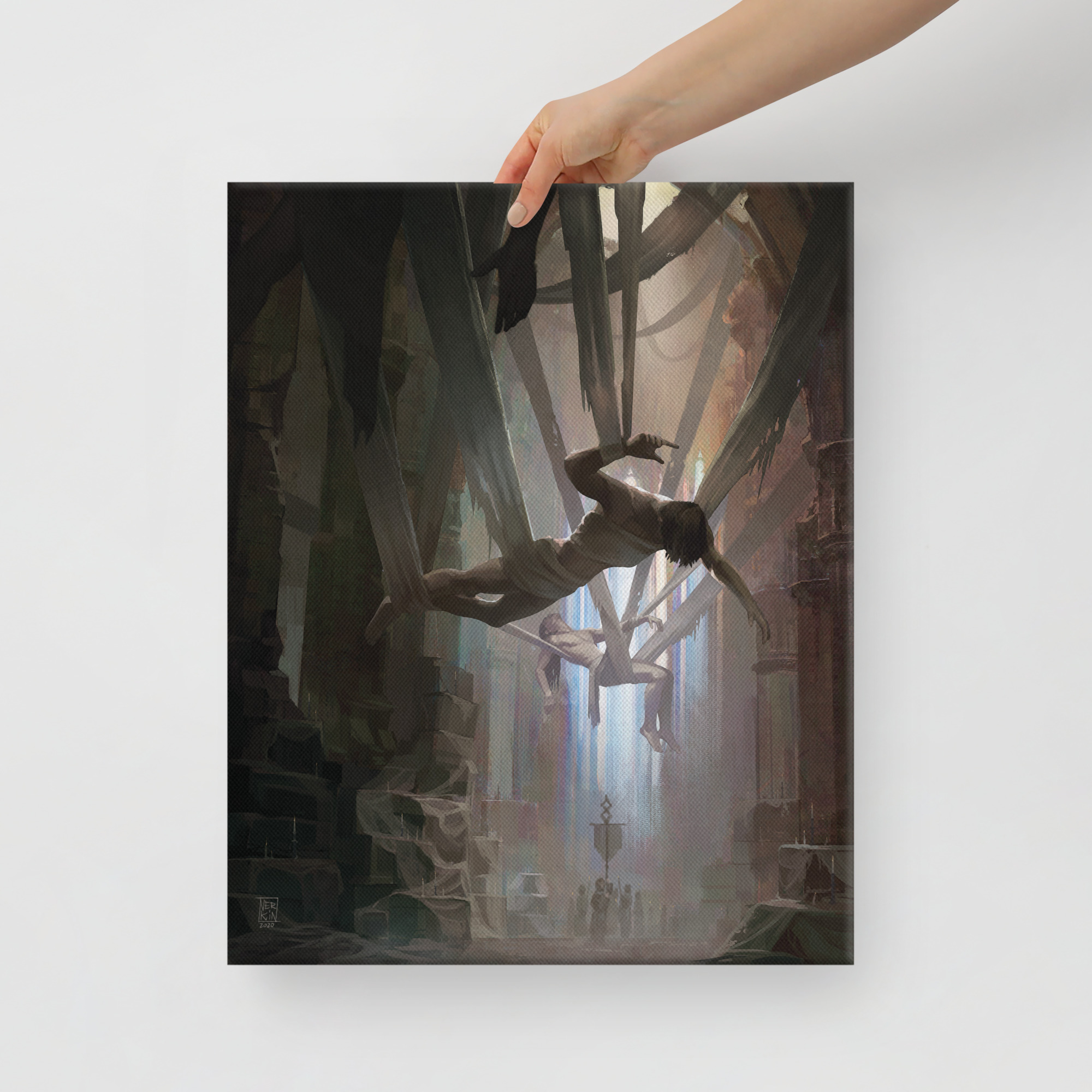 The Game Kitchen Blasphemous Sleeping Martyrs tela canvas