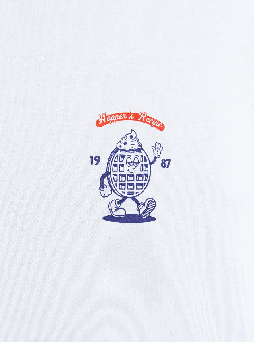 Stranger Things Eleven Waffles t-shirt cotone bio