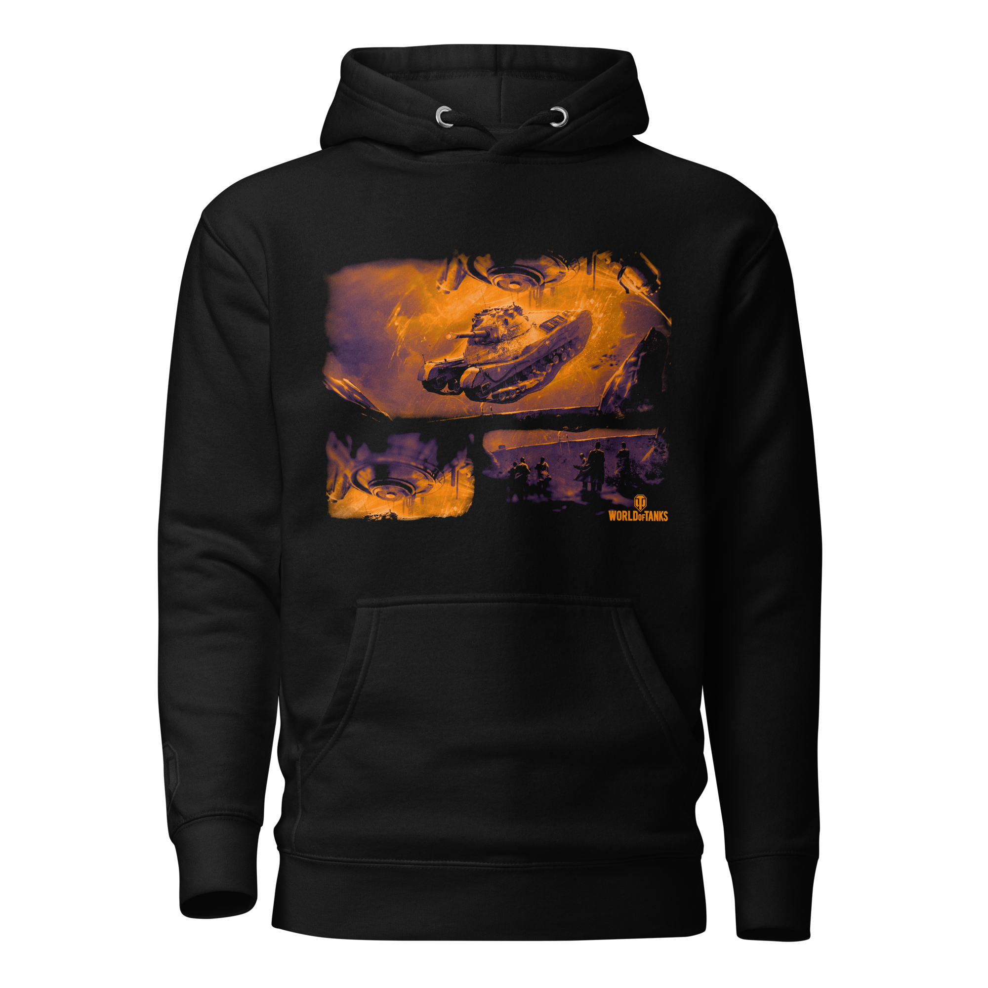World of Tanks Halloween felpa cappuccio tasca cotone