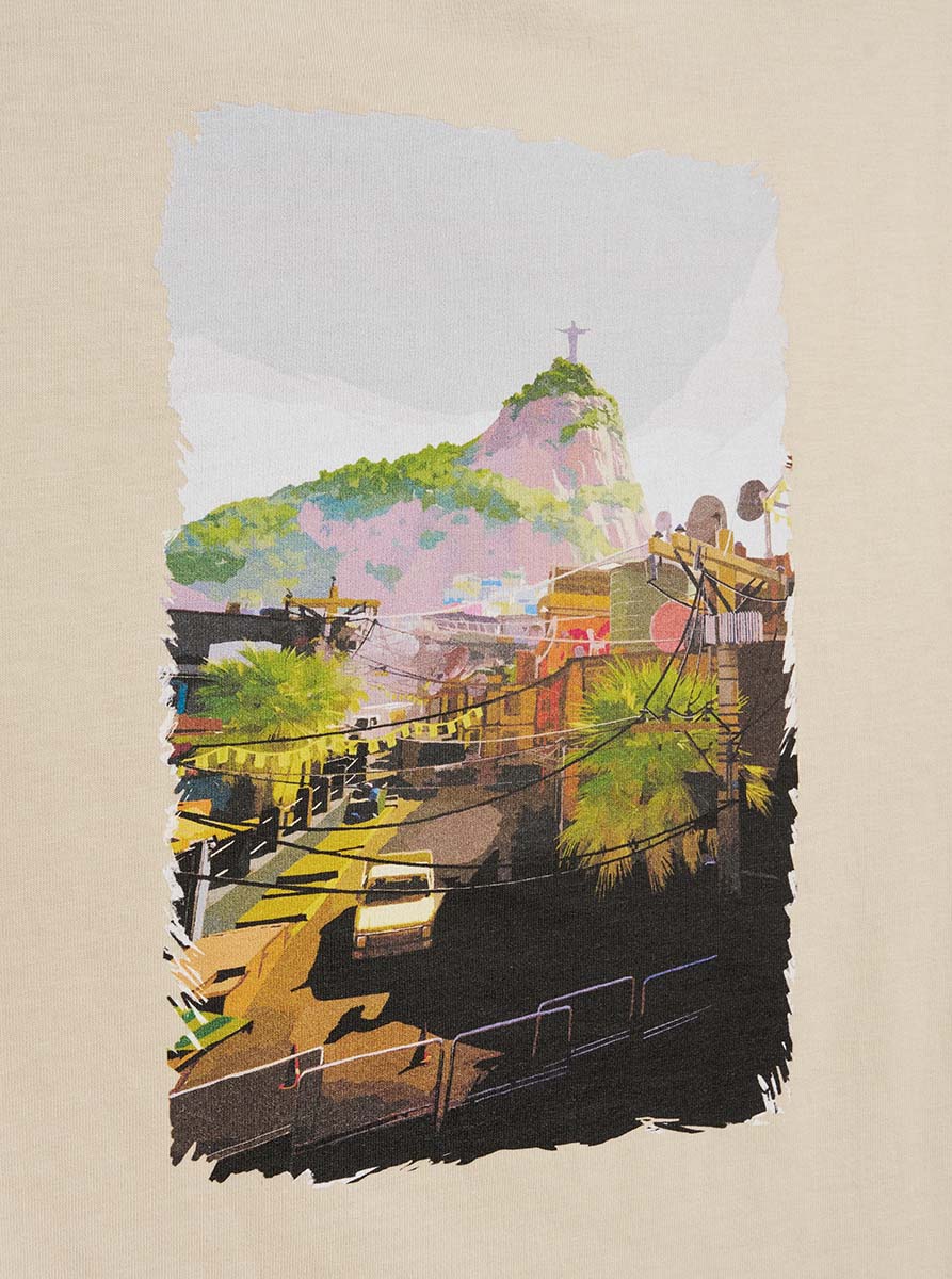 Six Siege Favela t-shirt cotone organico