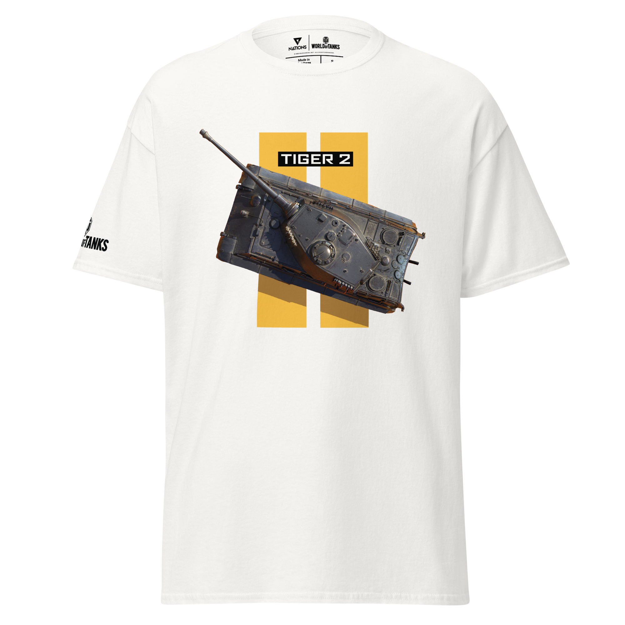 World of Tanks TankFest 2025 Tiger 2 t-shirt bianca S-3XL