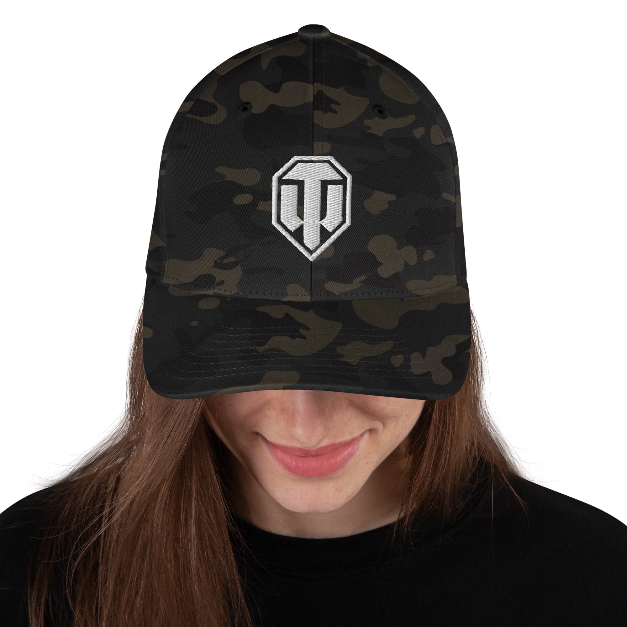 World of Tanks Logo FlexFit cappellino Black MultiCam