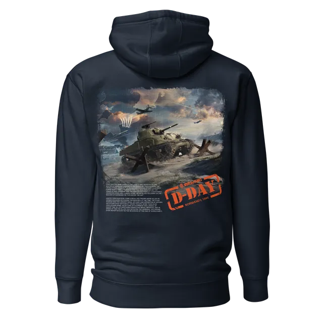 World of Tanks D-Day felpa cappuccio blu navy taglia S