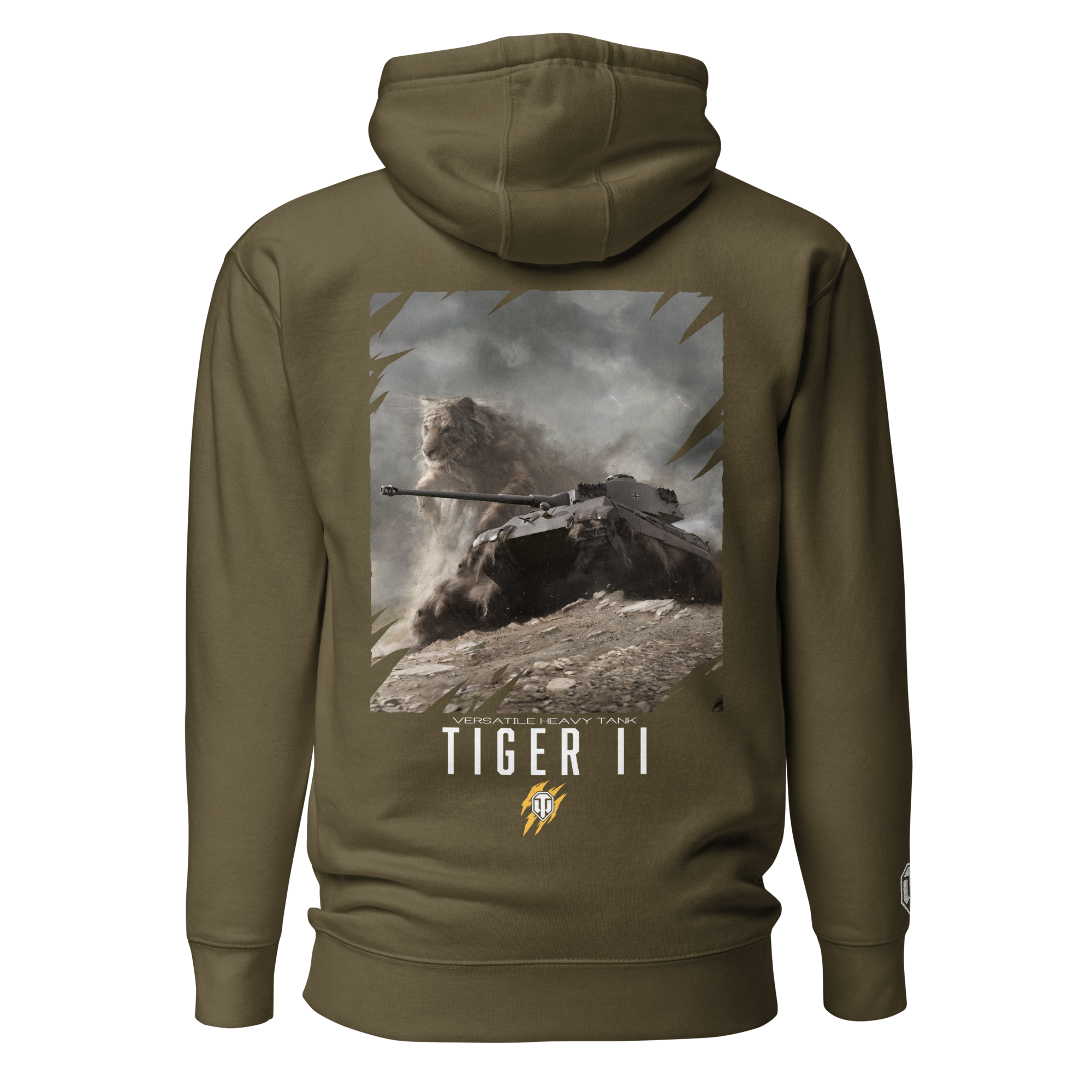 World of Tanks TankFest 2025 Tiger II felpa verde militare