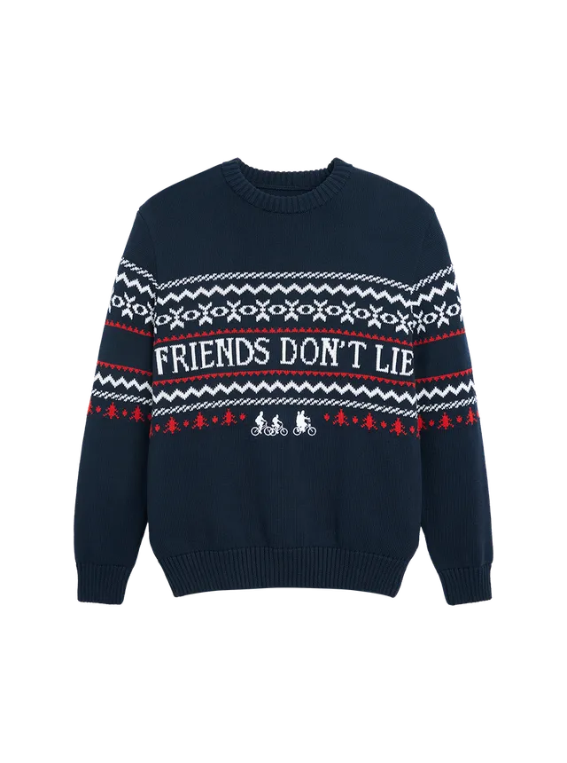 Fulllife Stranger Things Upside Down Christmas felpa cotone