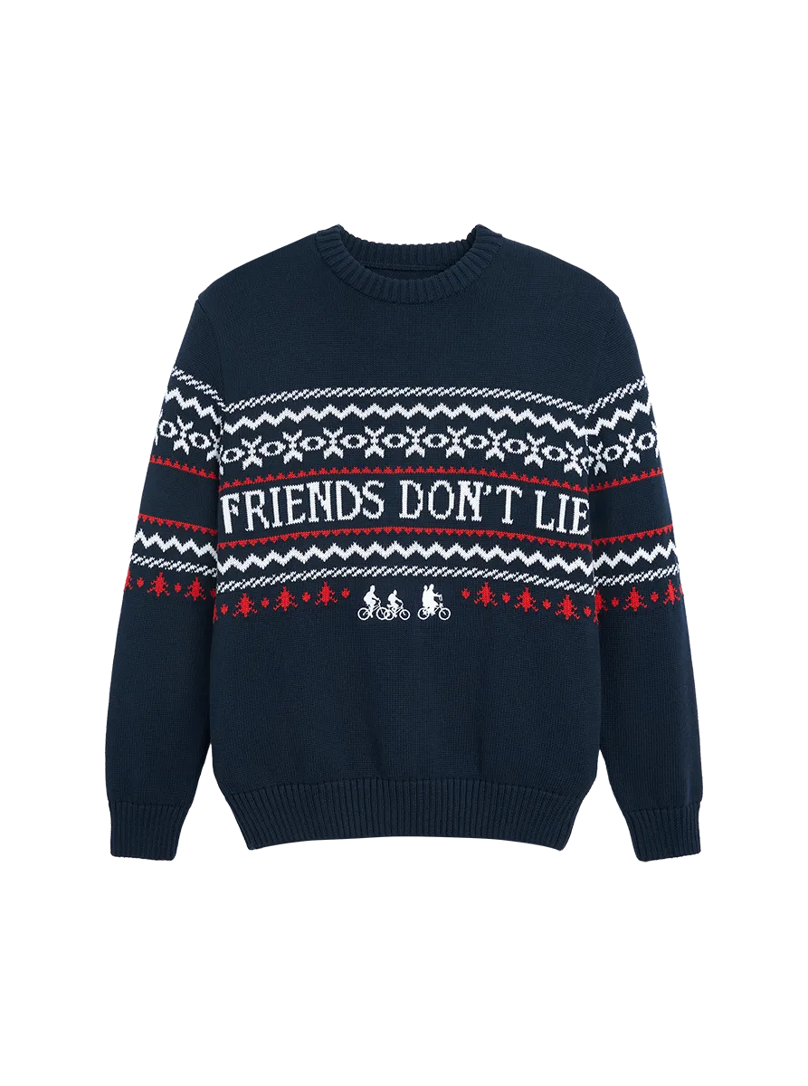 Fulllife Stranger Things Upside Down Christmas felpa cotone