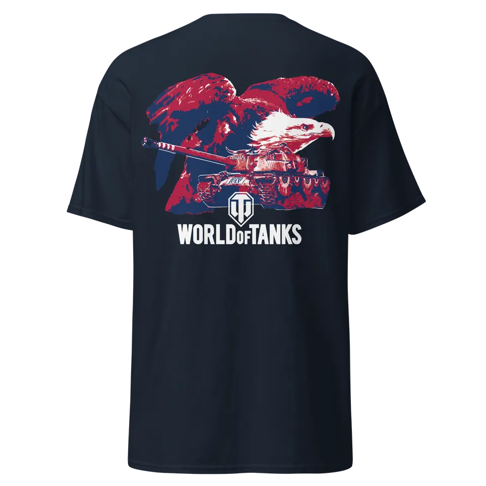 World of Tanks July 4th Eagle maglietta cotone unisex