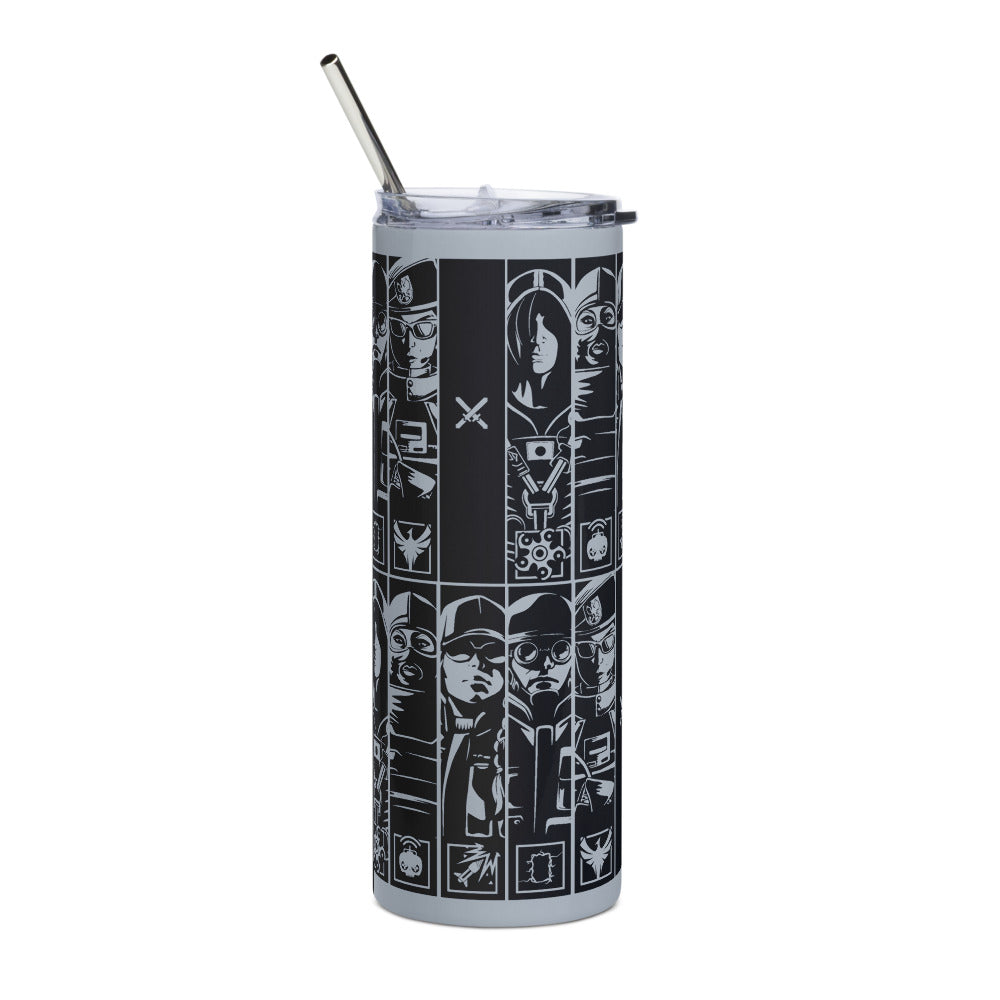 UBICollectibles Six Siege Operators borraccia termica acciaio 20 oz
