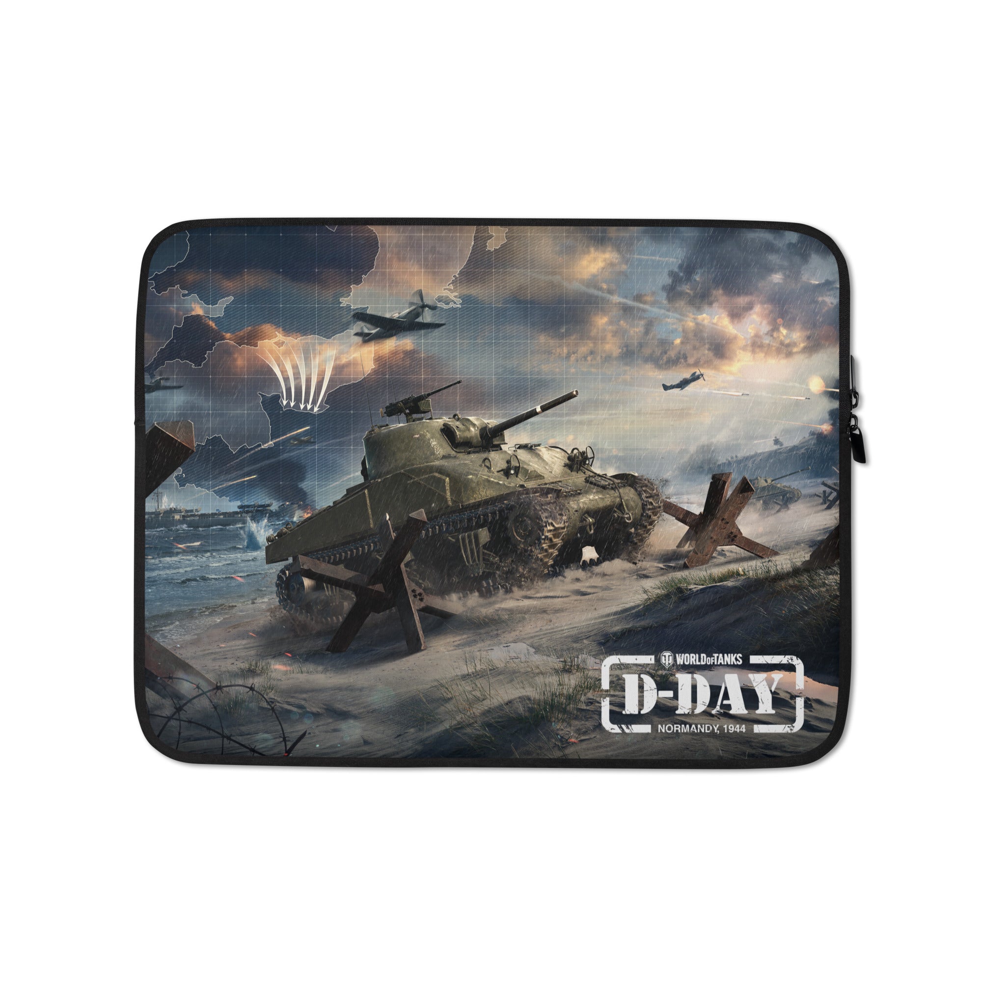World of Tanks D-Day custodia laptop neoprene
